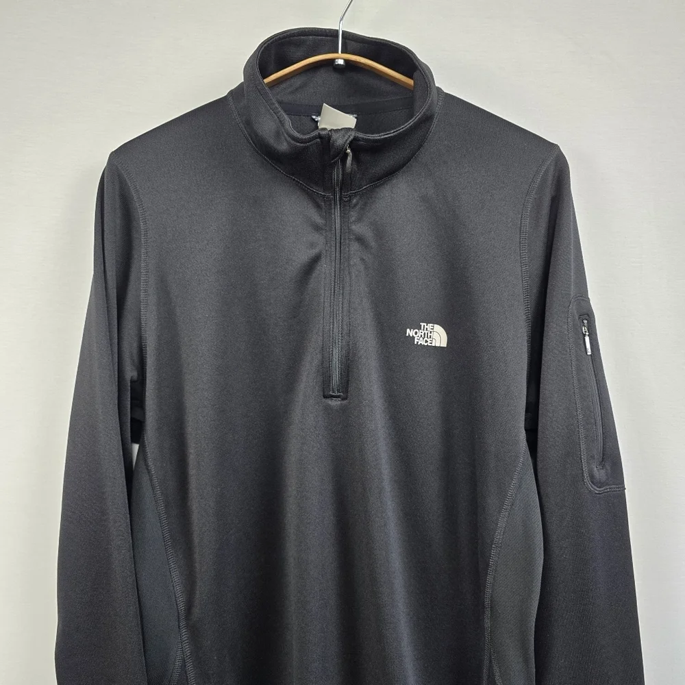 Men's The North Face Black Long Sleeve 1/4 Zip